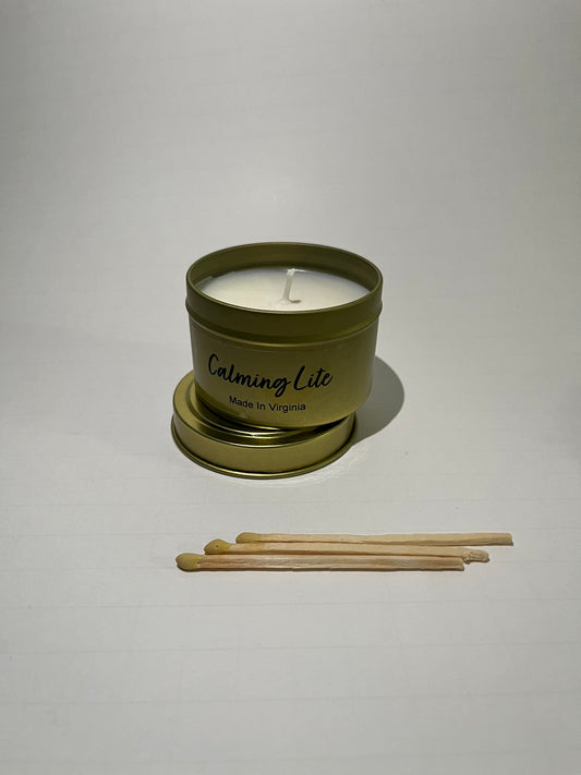 SCENTED CANDLES 4oz TIN CONTAINERS